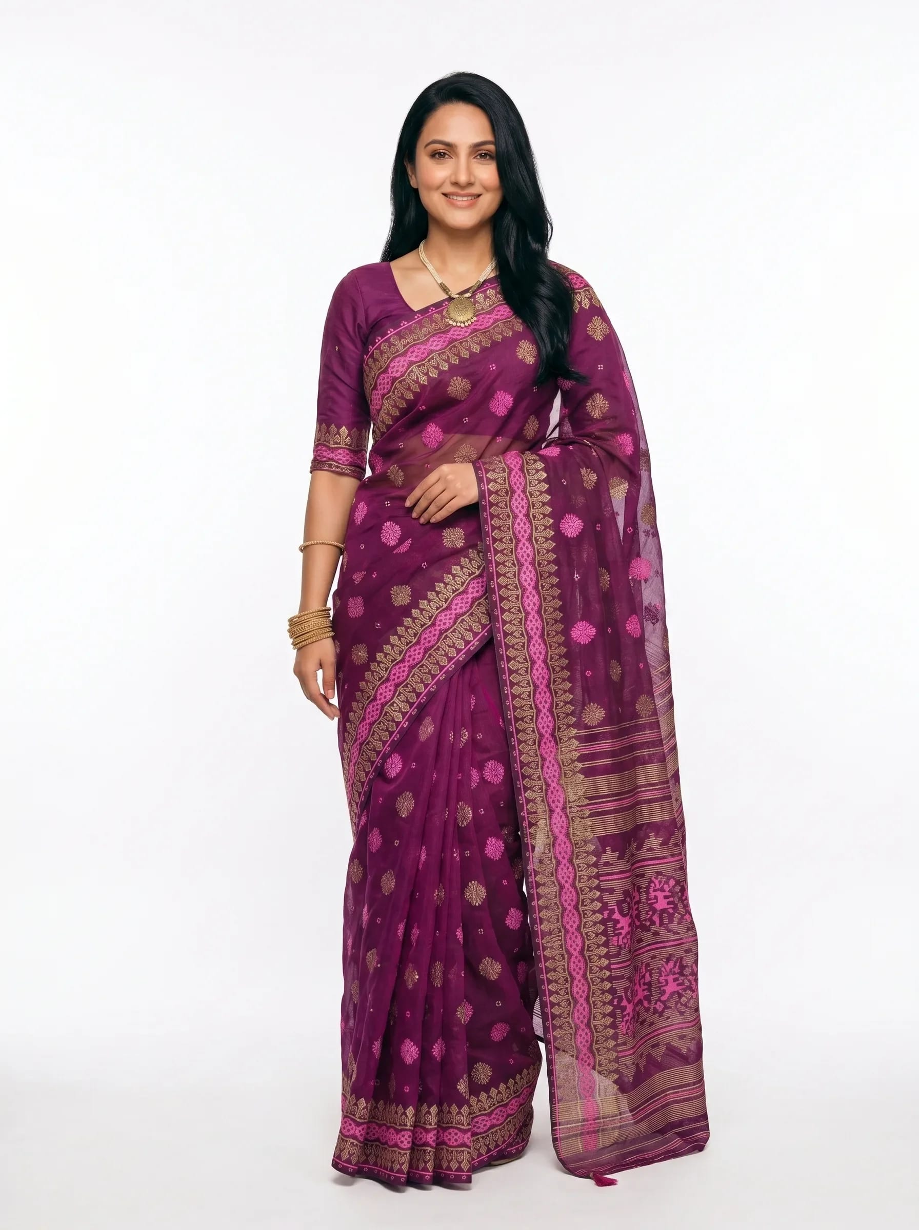 Mulberry Royale Cotton Saree